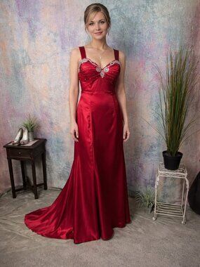 📌Narianna Stunning Prom - Formal - Ball Dress with Train and Beading